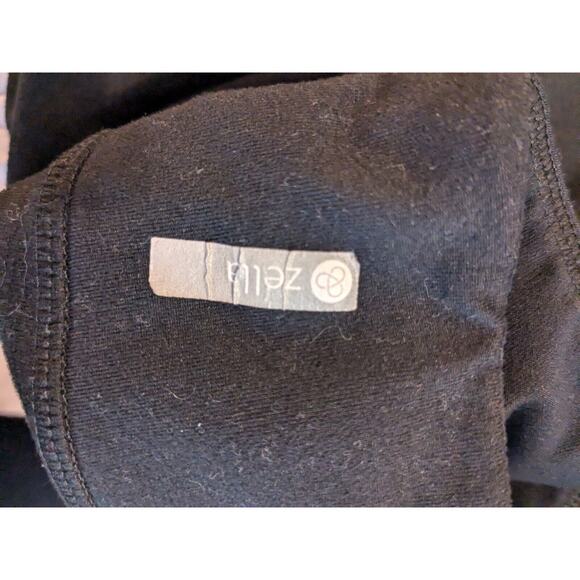 Zella Leggings Size Medium Black Womens Cropped Capri Mesh Pants Athletic - Picture 3 of 9